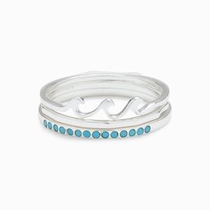 Pura vida wave stack set size 6